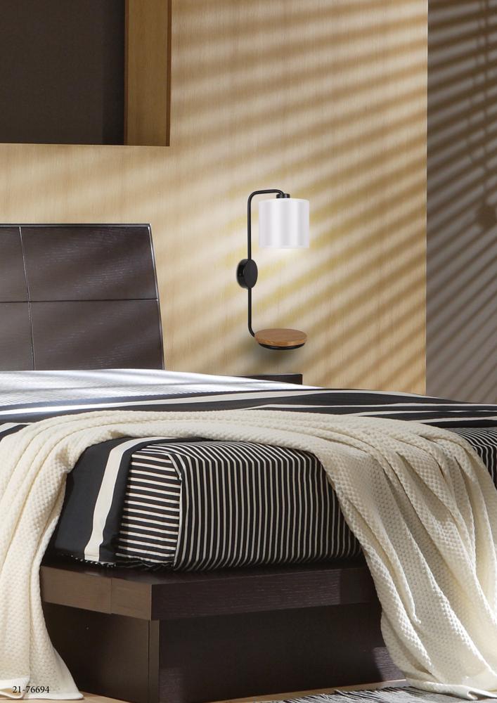 lampa alpine kinkiet 1x40W E14 czarny
