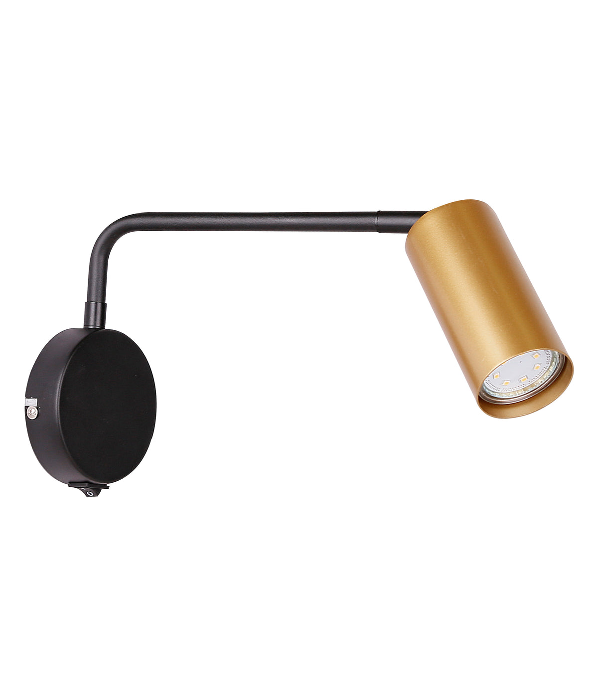 Tina lampa kinkiet czarno złoty 1x15W GU10