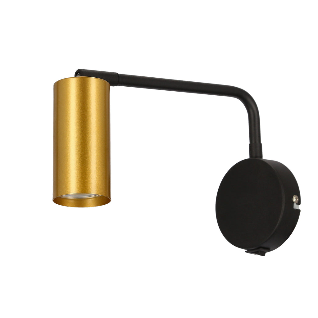 Tina lampa kinkiet czarno złoty 1x15W GU10