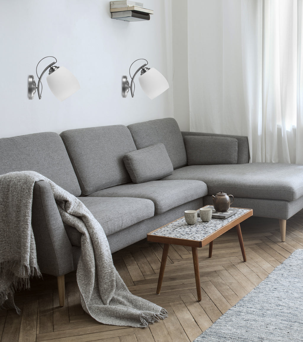 AMBA lampa kinkiet 1x40W E27 biały