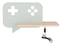 CONSOLE lampa kinkiet ścienny 5W LED iq kids z przewodem z wł. i wtyczką miętowy