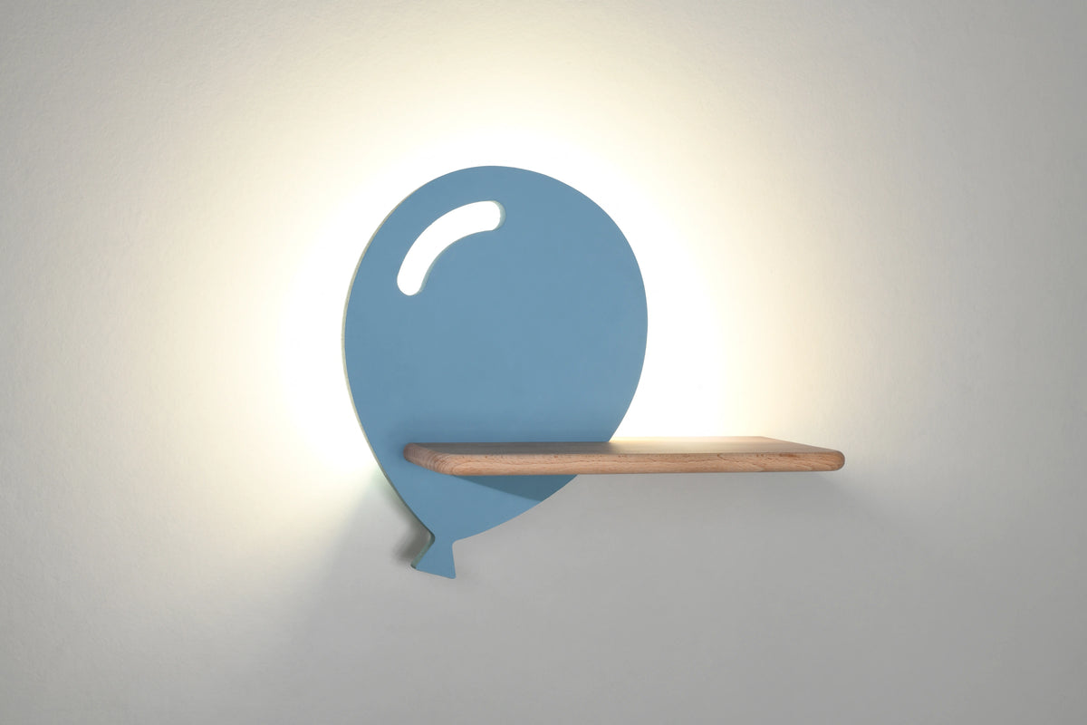 Balloon lampa kinkiet 4W LED 4000k z otworem iq kids niebieski