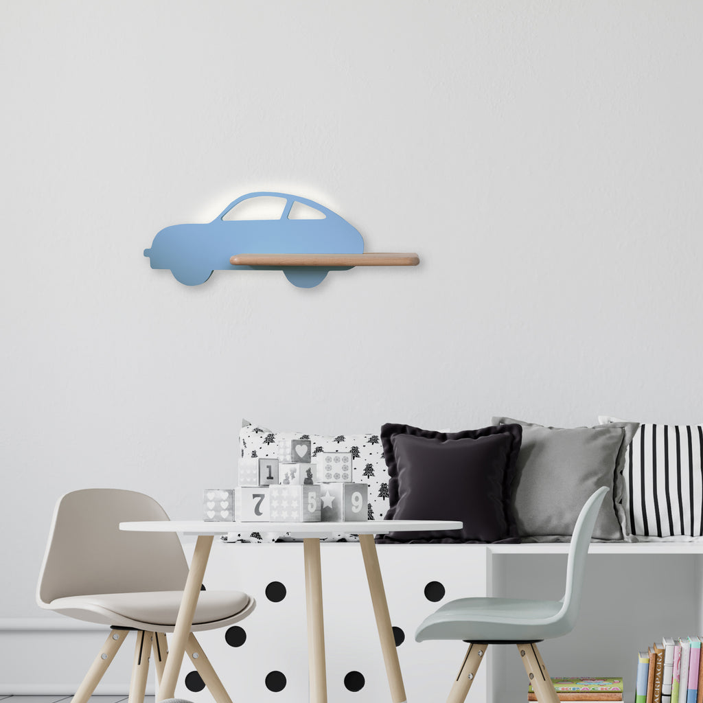 Car lampa kinkiet ścienny 5W LED 4000k wl iq kids niebieski