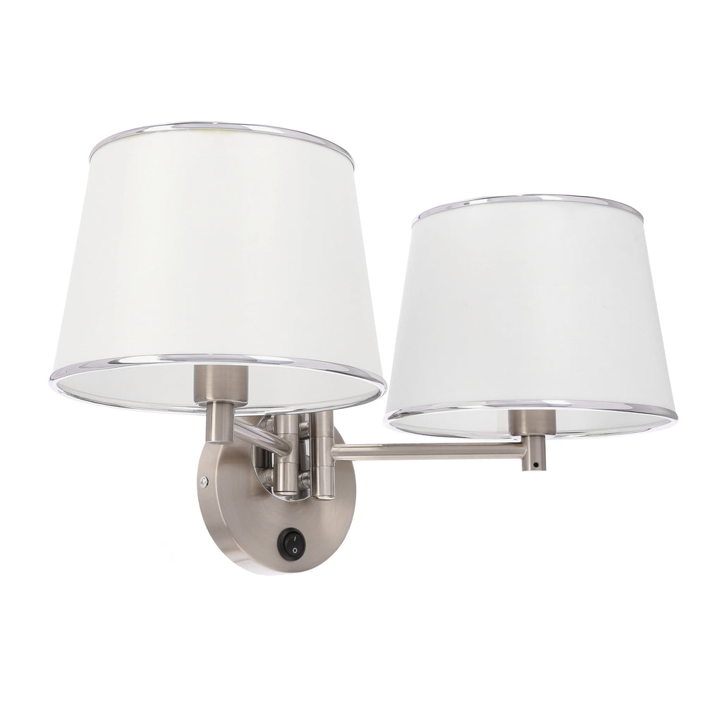 IBIS lampa kinkiet 2x40W E14 satyna