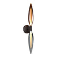 NORDIC lampa kinkiet czarny 2x5W G9 klosz dymiony+miedziany