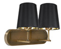 MILONGA lampa kinkiet 2x60W E27 patyna
