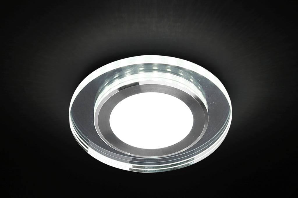 SSP-27 AL/TR lampa stropowa srebrny 2x5W LED 4000k klosz lustrzany