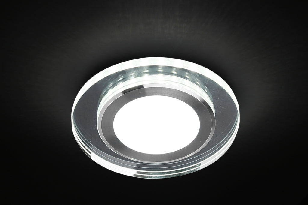SSP-27 AL/TR lampa stropowa srebrny 2x5W LED 4000k klosz lustrzany