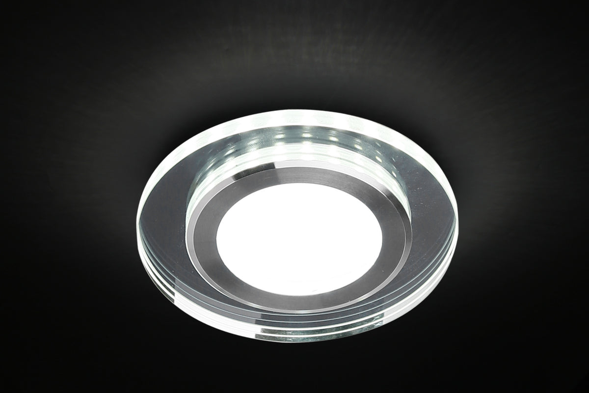 SSP-27 AL/TR lampa stropowa srebrny 2x5W LED 4000k klosz lustrzany
