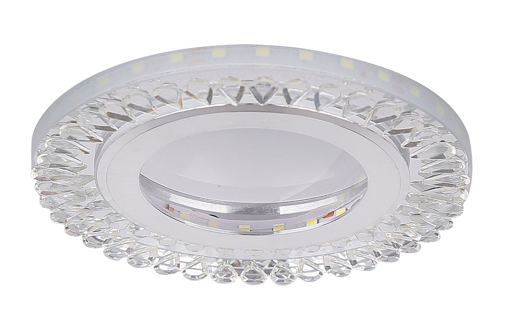 SSP-28 AL/TR lampa stropowa srebrny 2x5W LED 6500k klosz bezbarwny