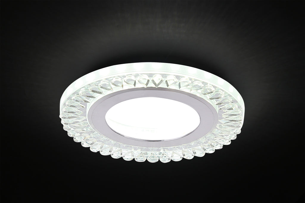 SSP-28 AL/TR lampa stropowa srebrny 2x5W LED 6500k klosz bezbarwny