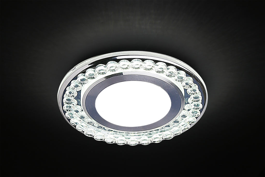 SSP-30 AL/TR lampa stropowa srebrny 2x5W LED 6500k klosz bezbarwny