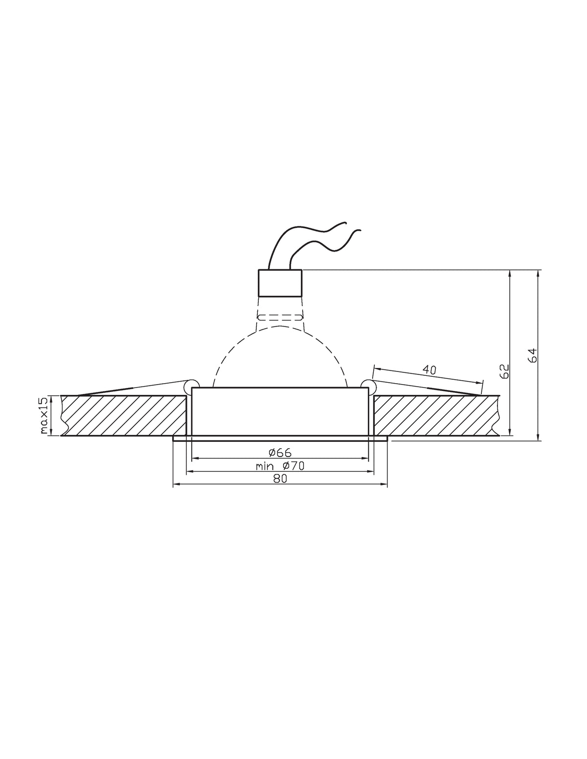 oprawa stropowa sa-03 sng/al mr16 sat złoto aluminium