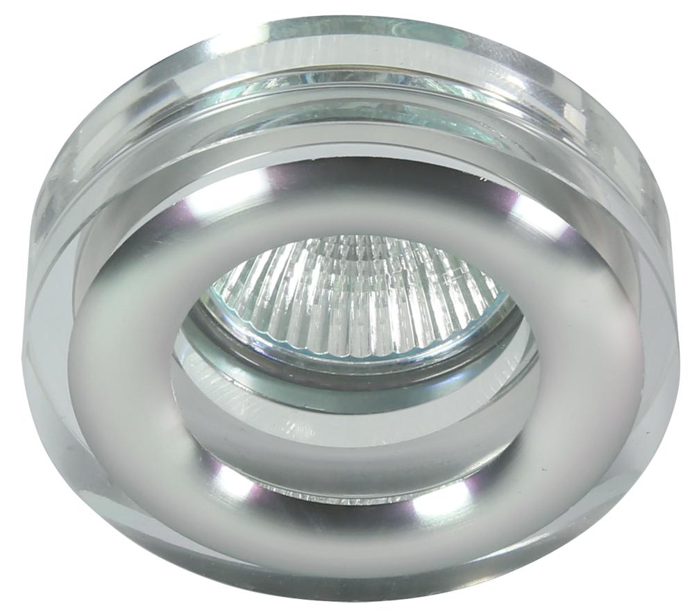 oprawa stropowa dekoracyjna okrągła sk-81 ch/tr mr16 1x50W chrom transparent