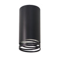 TUBA lampa sufitowa czarny 1x15W GU10 śr. 5,5 cm