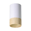 CONTI lampa sufitowa tuba 1x15W GU10 5,5/10 biały+drewniany