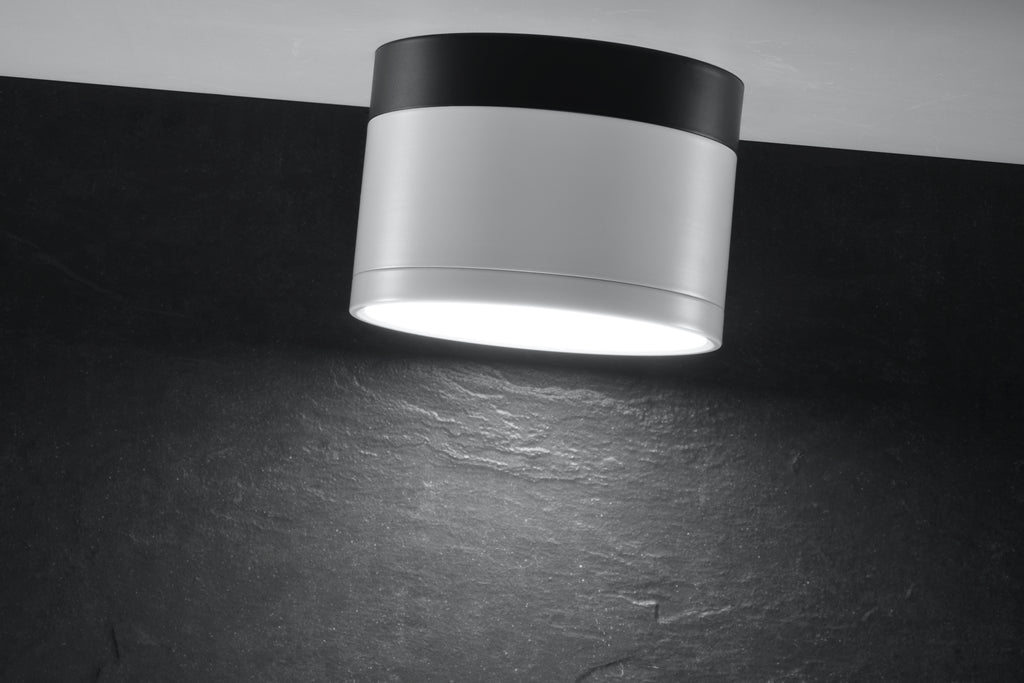 lampa sufitowa tuba 9W LED 4000k biały+czarny śr. 8,8 cm