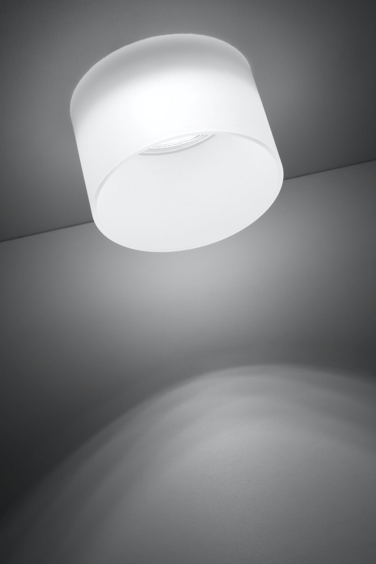 lampa sufitowa tuba GU10 mrożony śr. 7,8 cm
