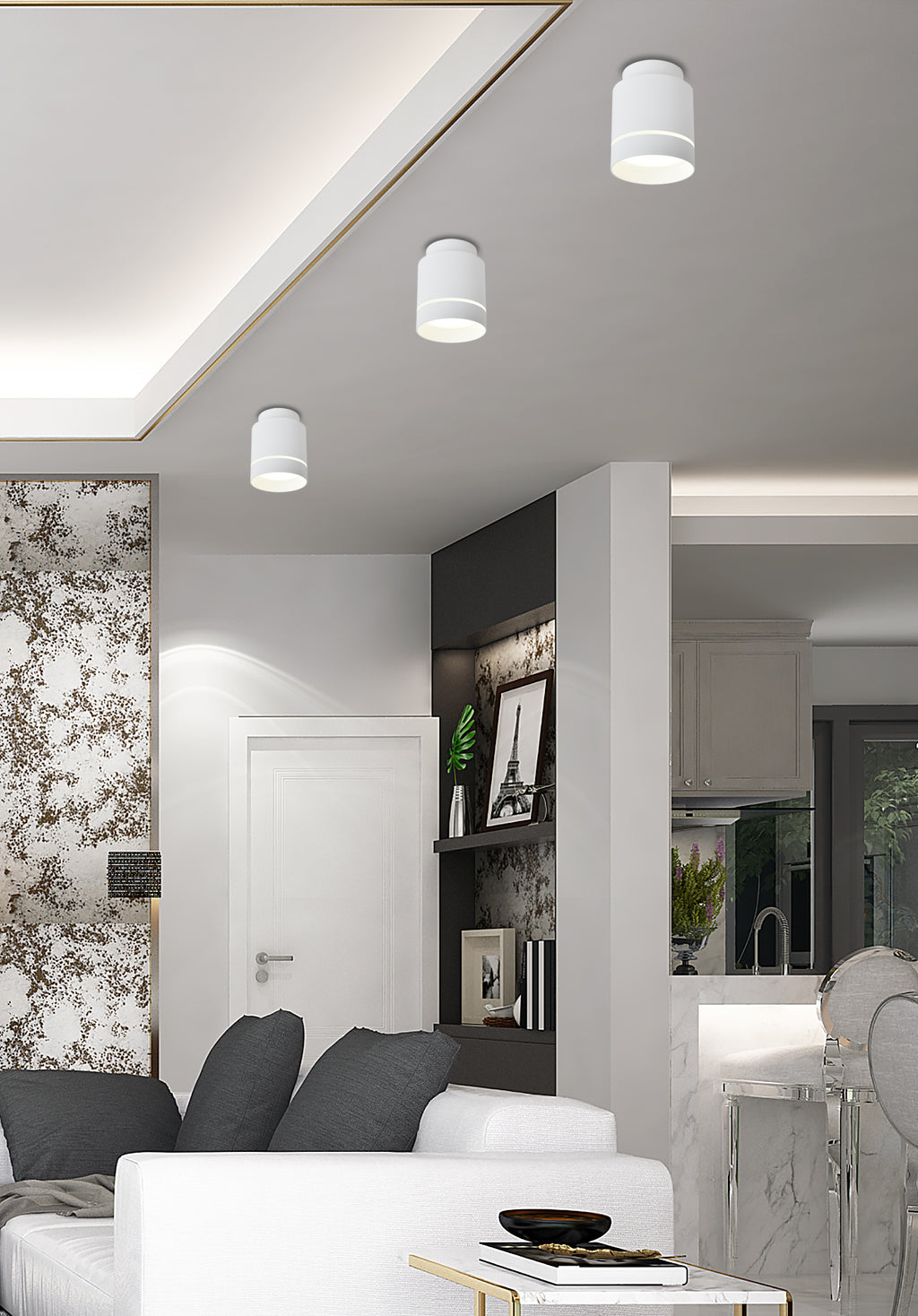lampa sufitowa tuba 12W LED 7,9/10,2 biały 4000k