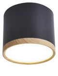 TUBA lampa sufitowa 9W LED 8,8/7,5 drewno+czarny 4000k