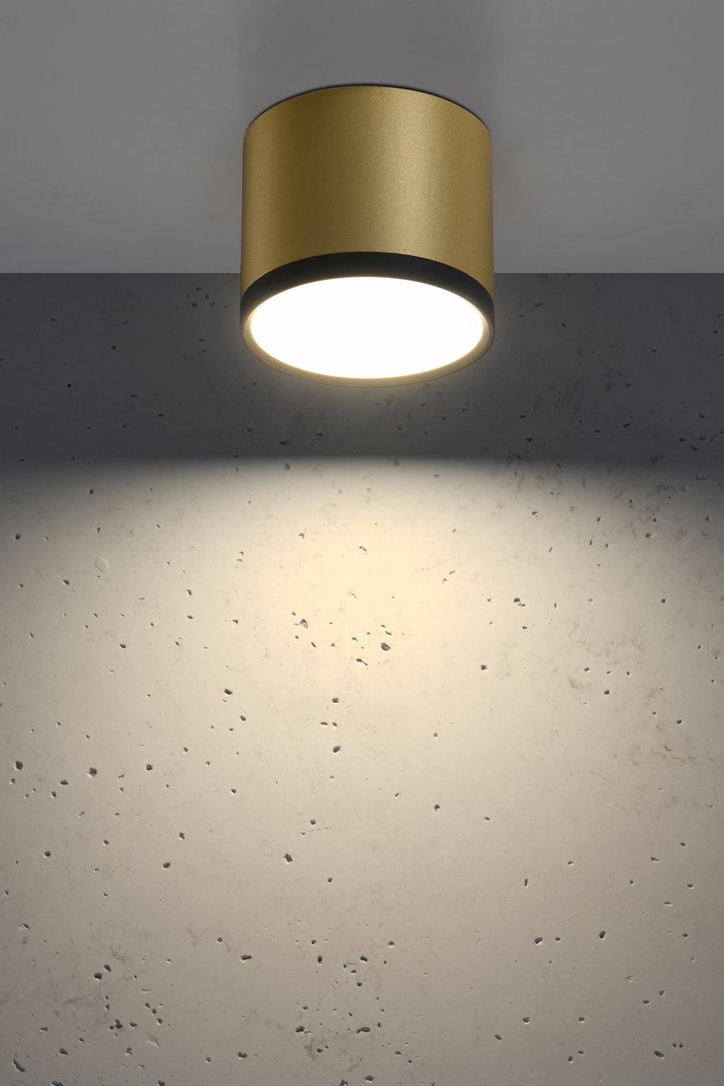 TUBA lampa sufitowa 9W LED 8,8/7,5 czarny+złoty mat 4000k