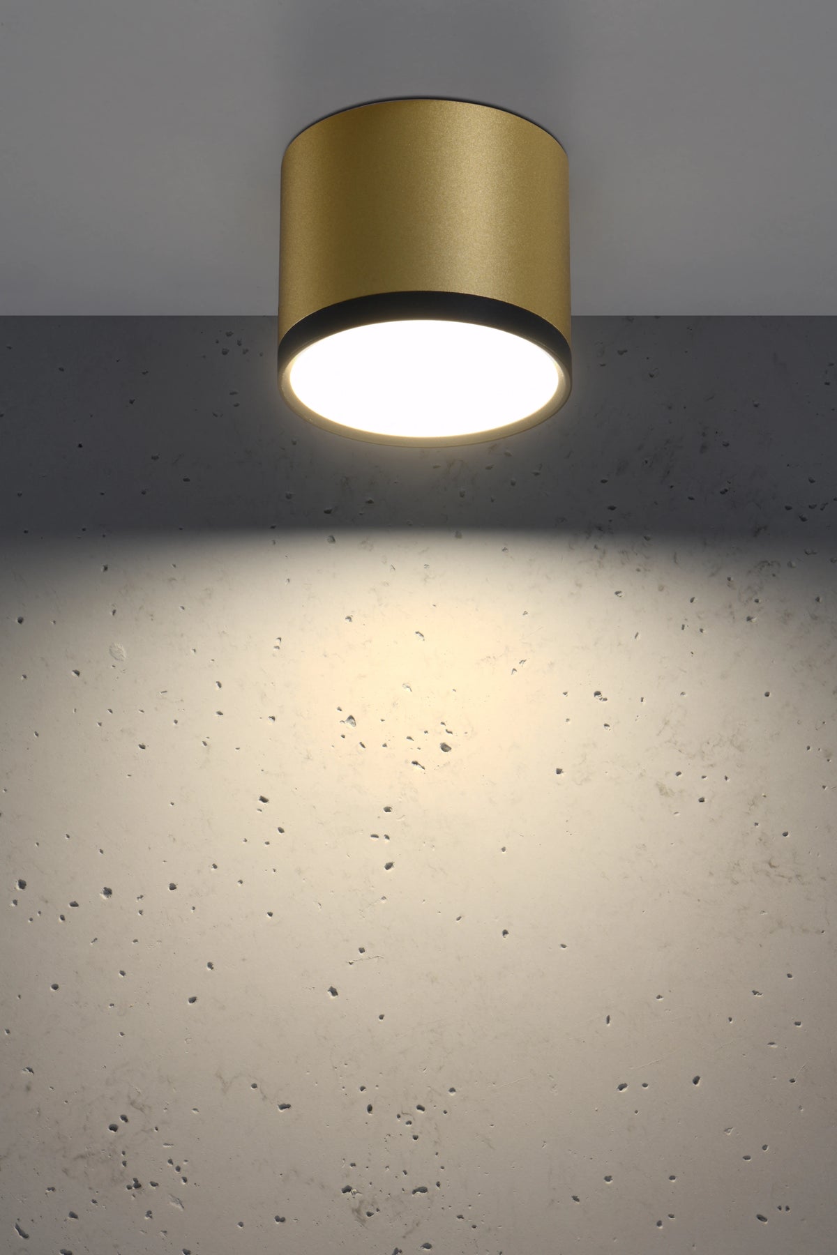 TUBA lampa sufitowa 9W LED 8,8/7,5 czarny+złoty mat 4000k
