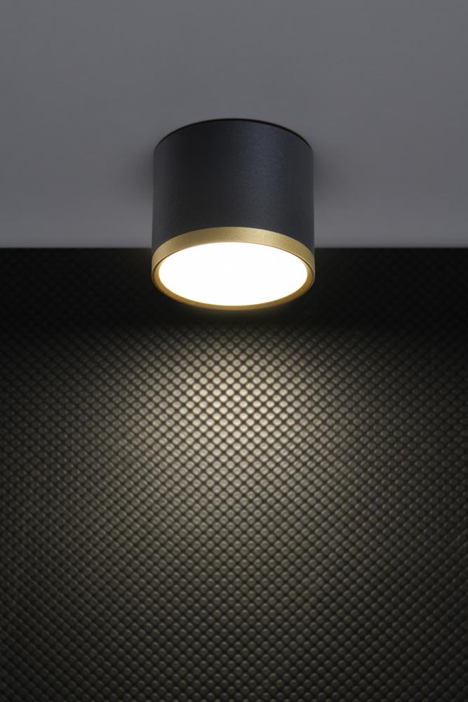 TUBA lampa sufitowa 9W LED 8,8/7,5 złoty+czarny 4000k