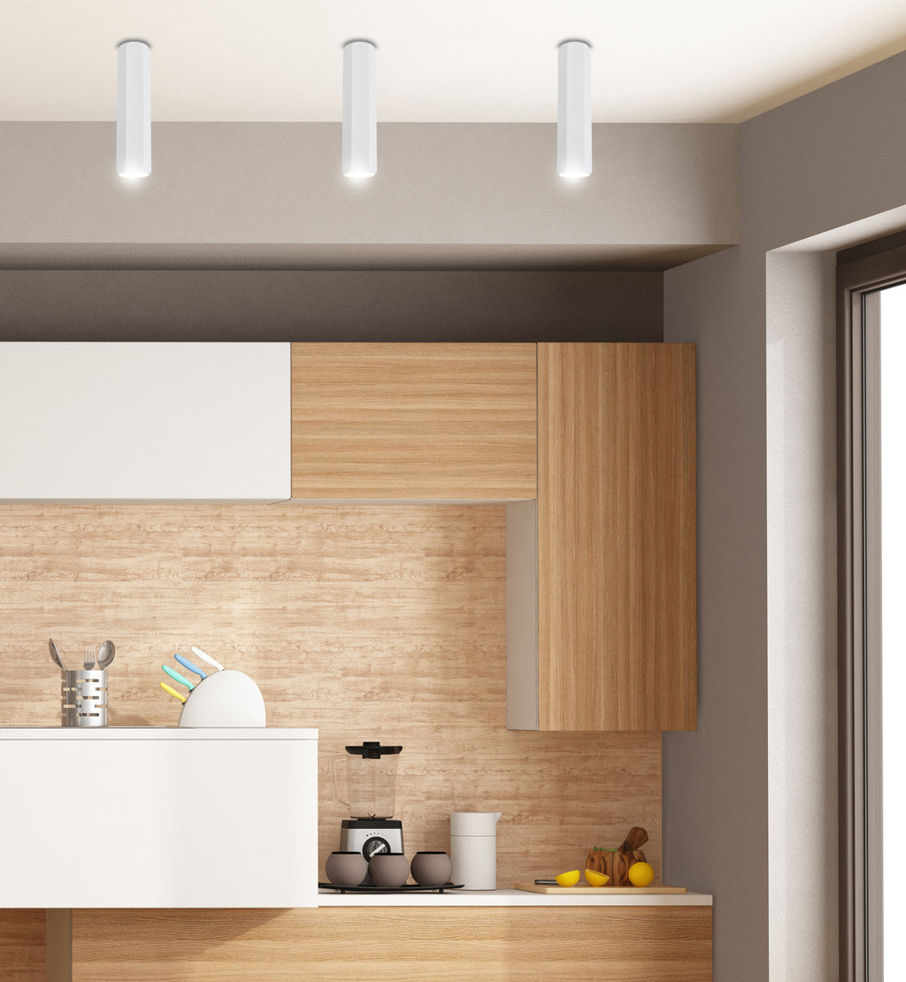 lampa sufitowa tuba 1x25W GU10 6,3/25 biały
