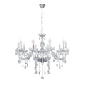 Cristallo lampa wisząca chromowy 10x40W E14 transparentny