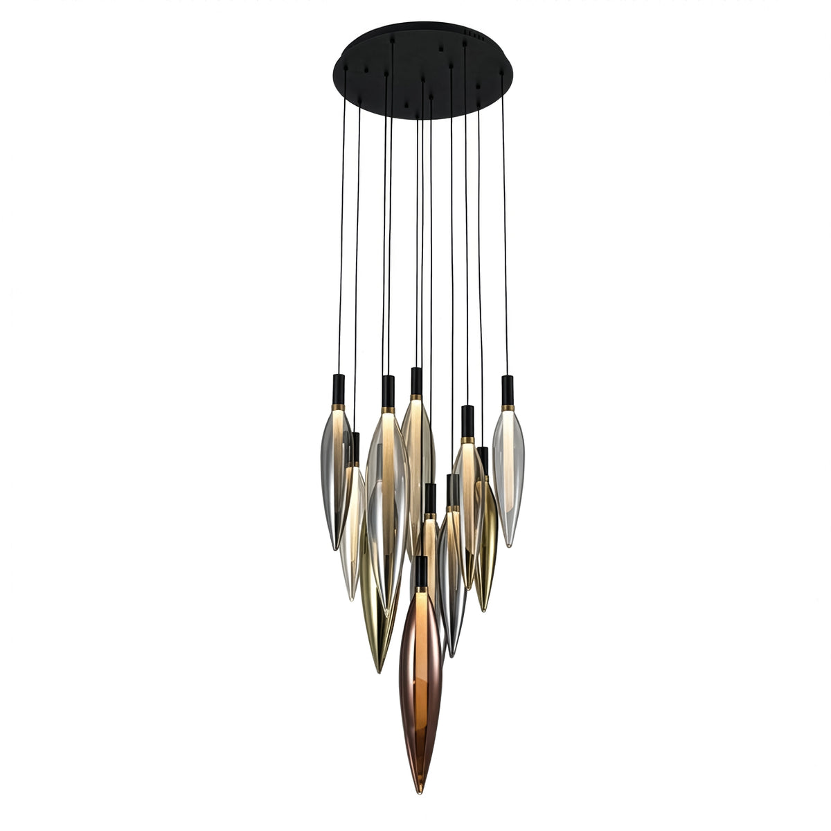 NORDIC lampa wisząca 11x5W G9 klosz mix
