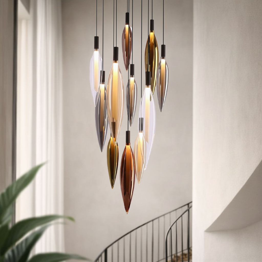 NORDIC lampa wisząca 11x5W G9 klosz mix