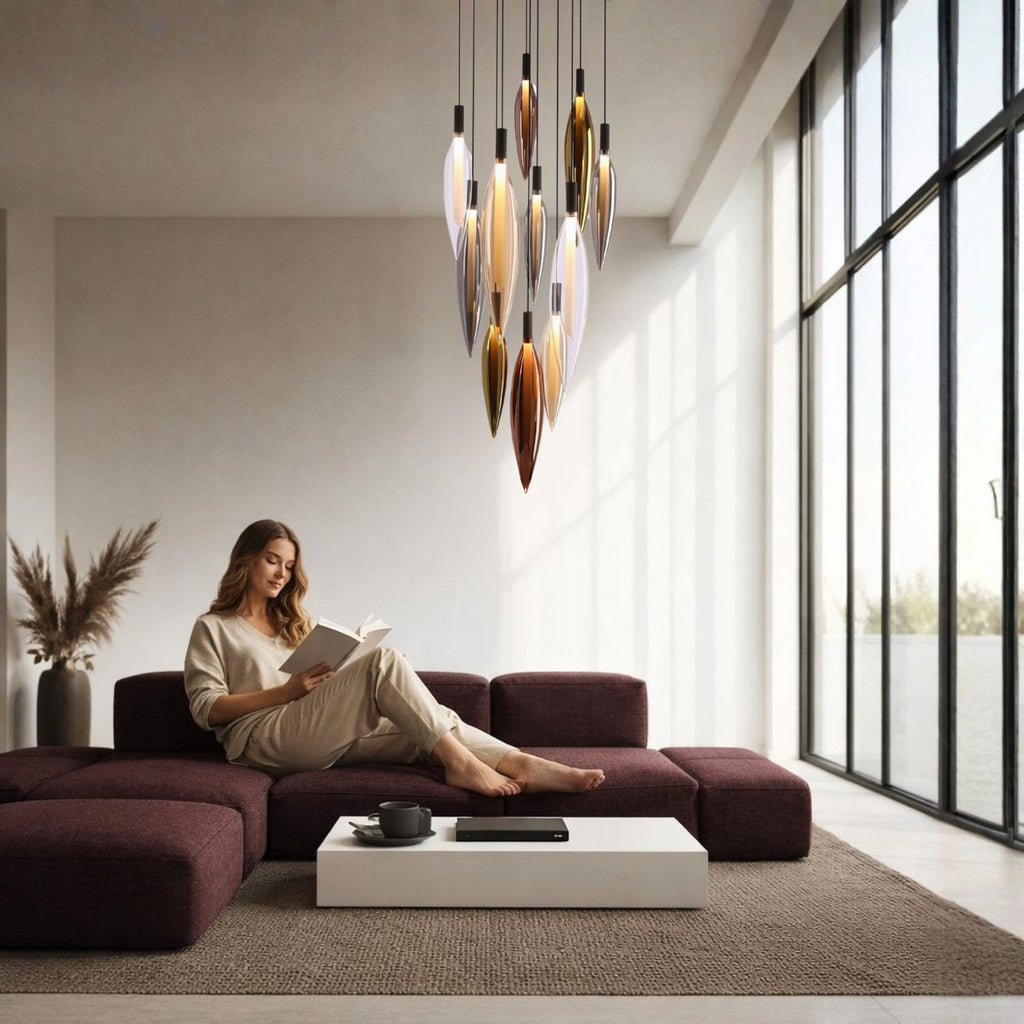 NORDIC lampa wisząca 11x5W G9 klosz mix