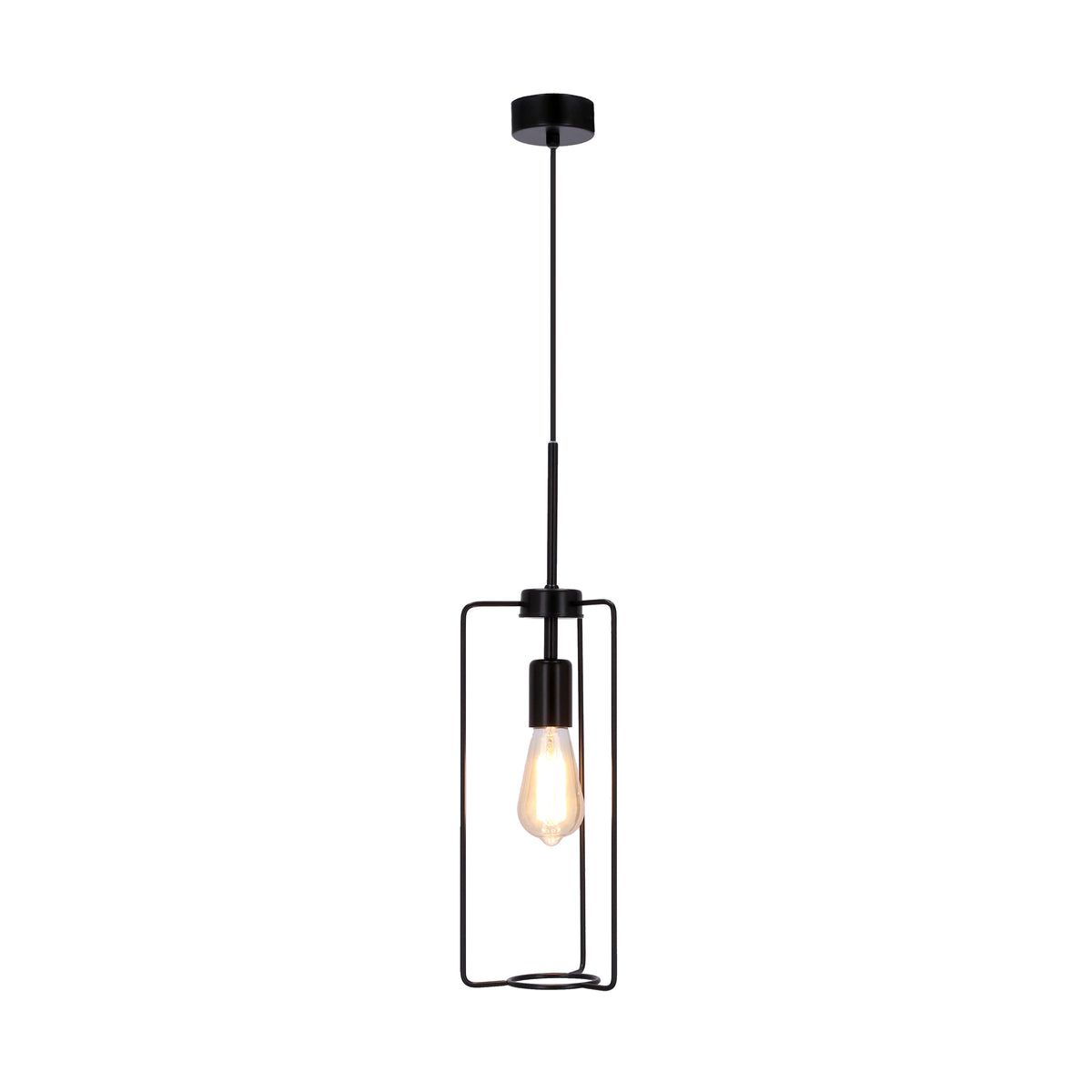 CORD lampa wisząca czarny 1x40W E27
