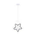 STAR C lampa wisząca 1x20W E27 iq kids czarny+biały