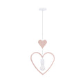 SINGLE HH lampa wisząca 1x20W E27 iq kids różowy