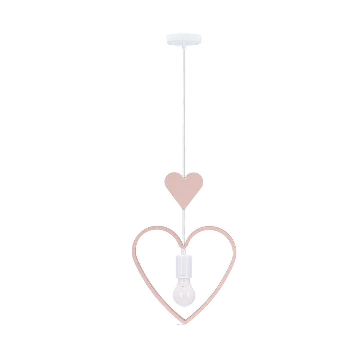SINGLE HH lampa wisząca 1x20W E27 iq kids różowy