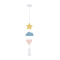 HEART CS lampa wisząca 1x20W E27 iq kids różowy+niebieski+biały