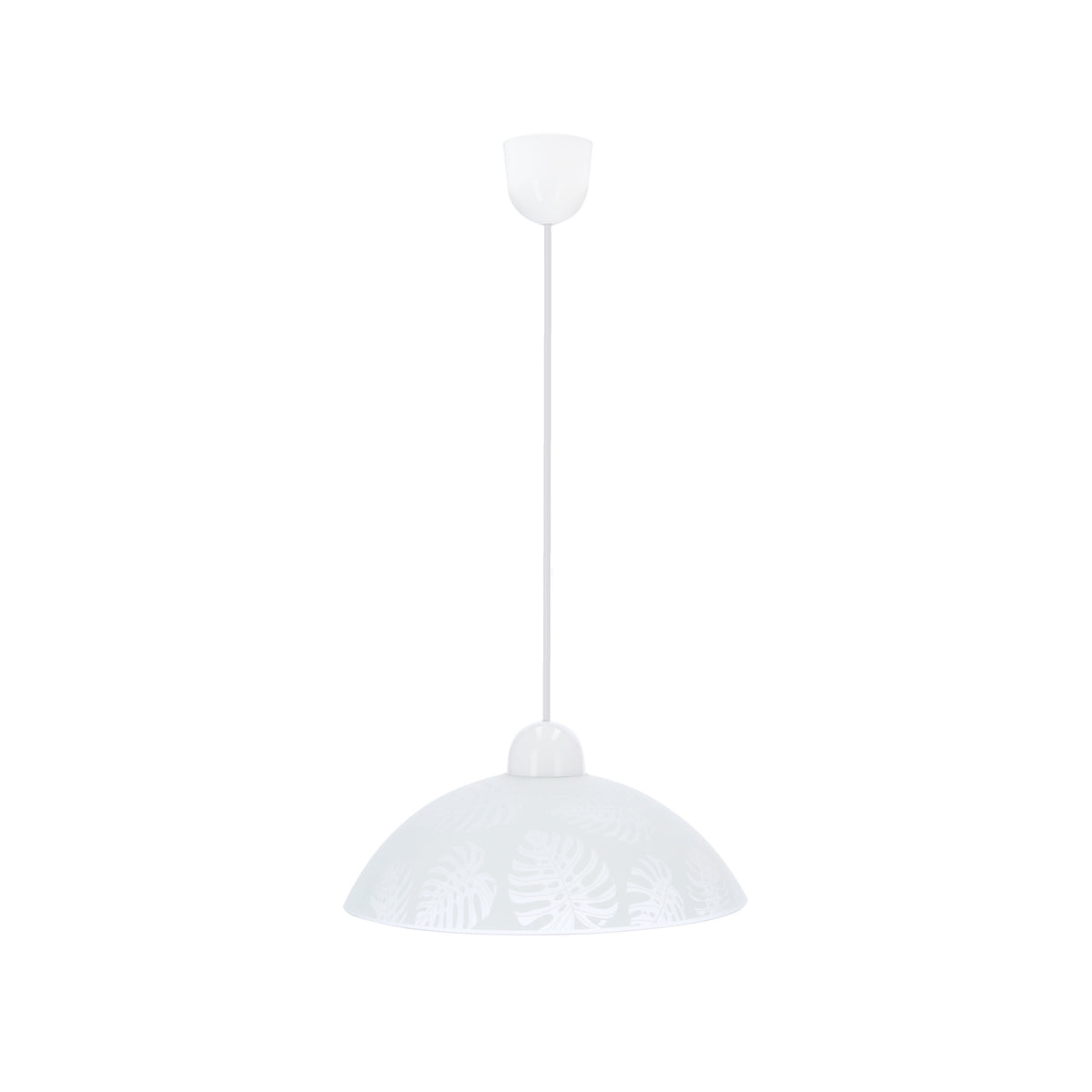 ALCARA lampa wisząca 1x60W E27 klosz biały z wzorem