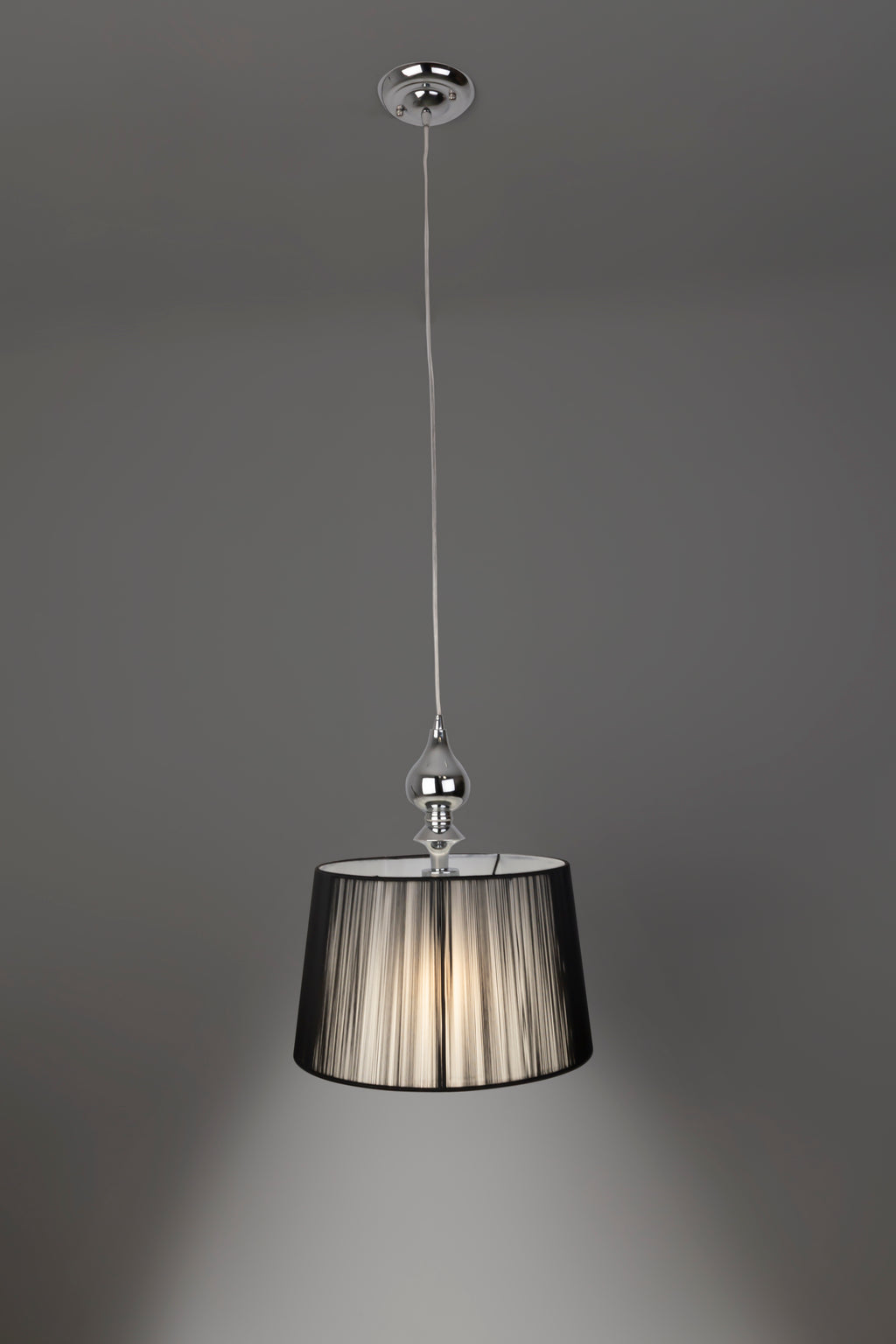 GILLENIA lampa wisząca 1x60W E27 czarny