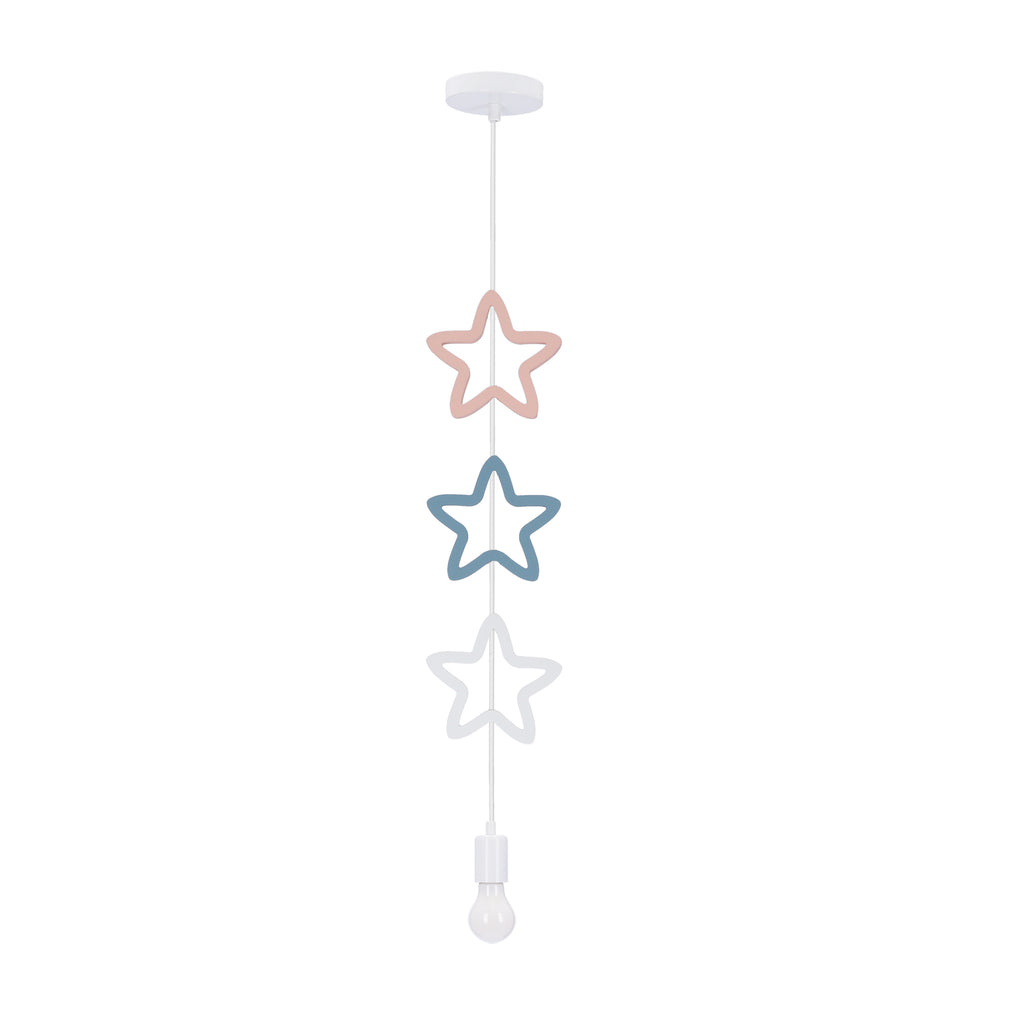 SINGLE SSS lampa wisząca 1x20W E27 iq kids biały+niebieski+różowy