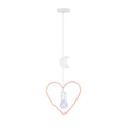 SINGLE HM lampa wisząca 1x20W E27 iq kids różowy+biały