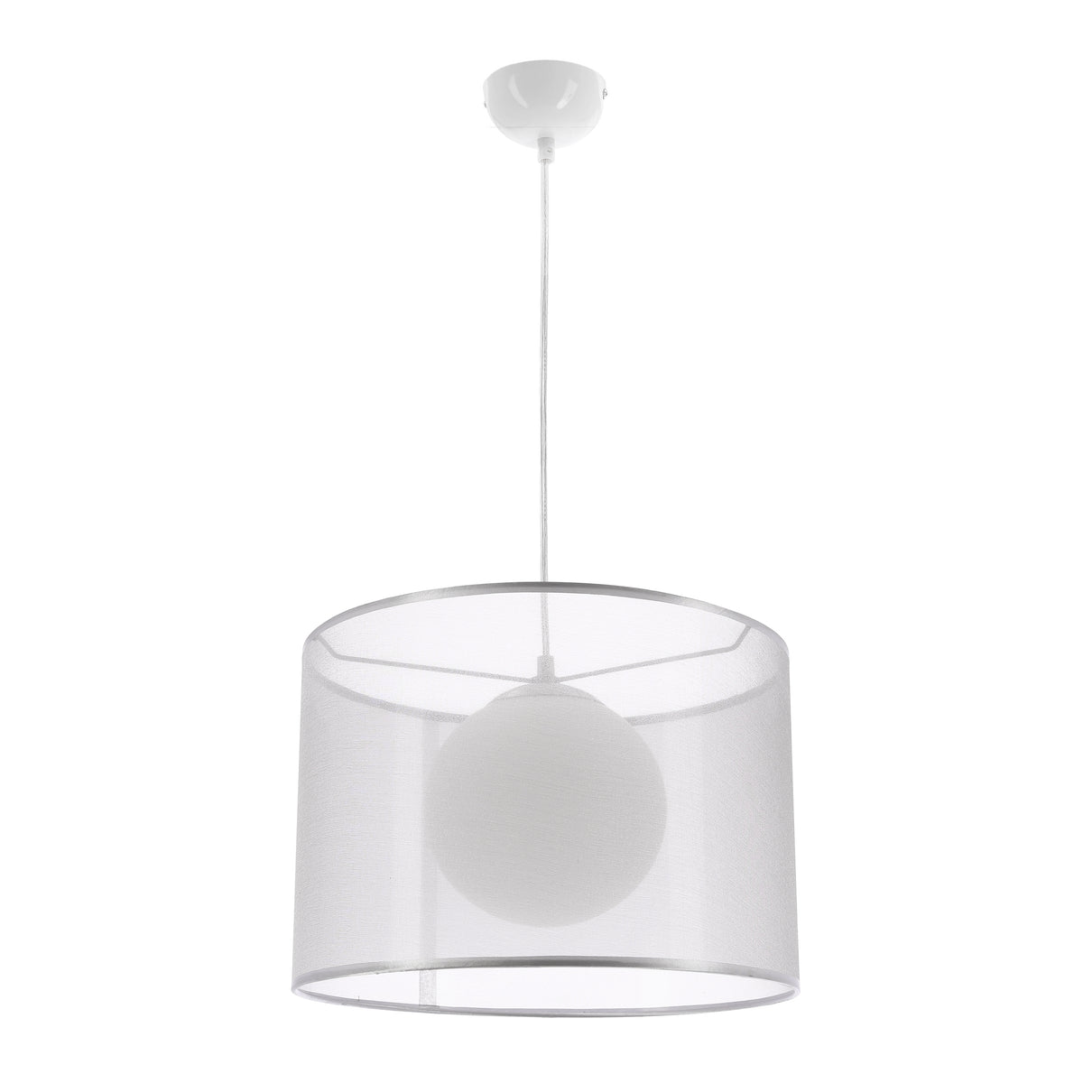 CHICAGO lampa wisząca 37 1x60W E27 srebrny