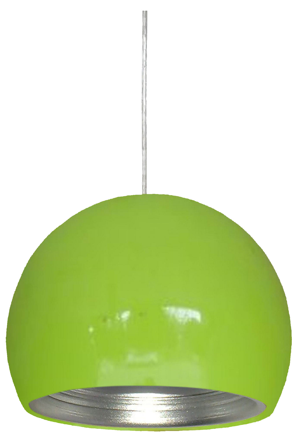 PICTOR lampa wisząca 25 1x60W E27 zielony/srebrny odbłyśnik
