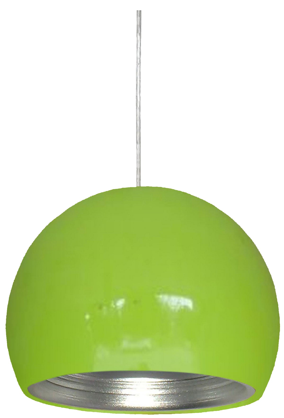PICTOR lampa wisząca 25 1x60W E27 zielony/srebrny odbłyśnik