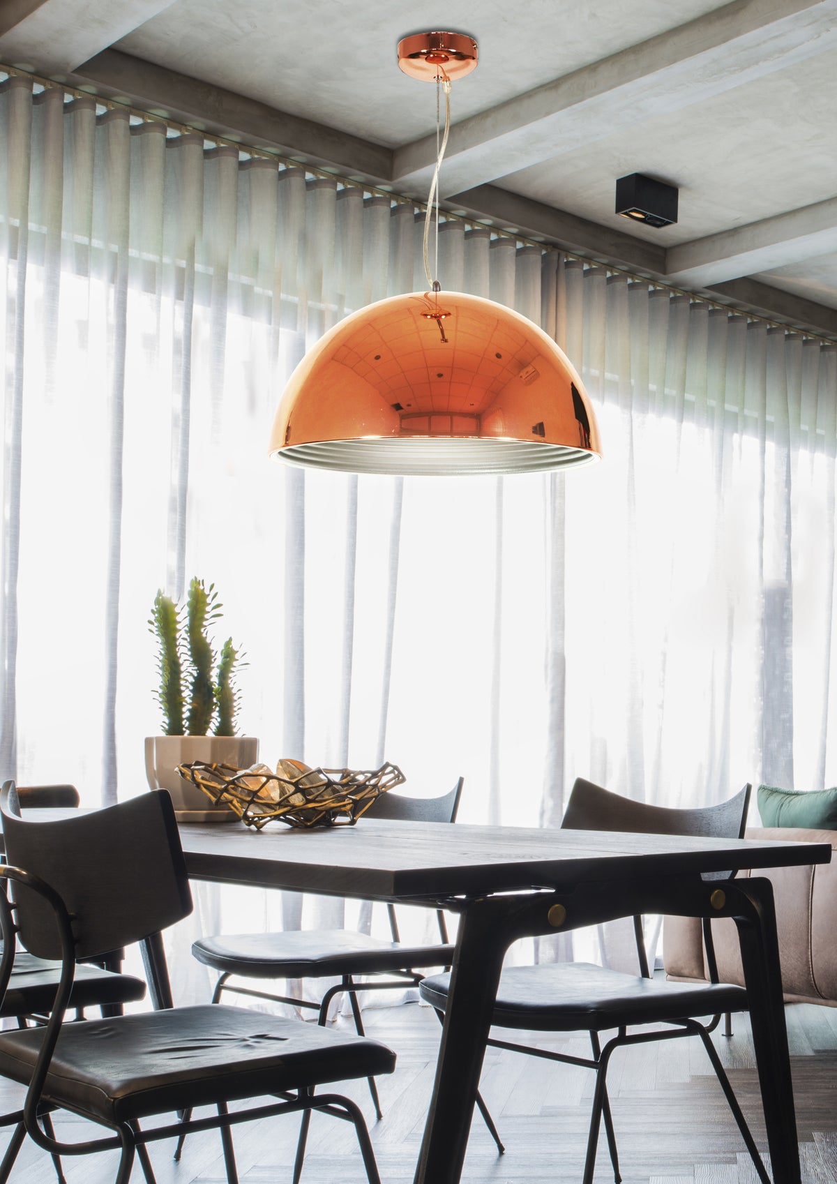 AMALFI lampa wisząca 40 1x60W E27 miedziany