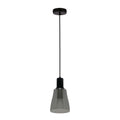 Udin middle lampa wisząca czarny 1x15W GU10 klosz szary