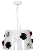 ROSA lampa wisząca 1x60W E27 biała