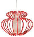 IMPERIA lampa wisząca 1x60W E27 520x420 duża czerwona promocja