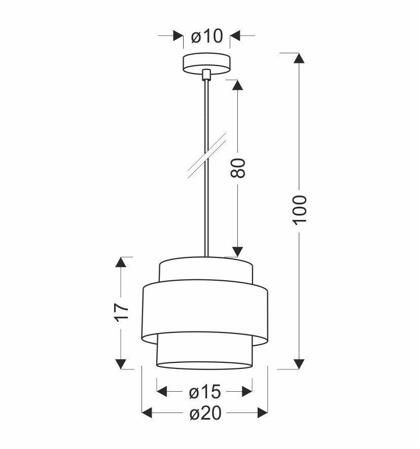NUGET lampa wisząca biały 1x60W E27 kremowy abażur nowoczesna sufitowa oświetlenie do salonu jadalni kuchni dekoracyjna funkcjonalna