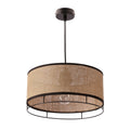 Ardi lampa sufitowa czarny 1x40W E27 abażur żółty